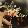 Corona para el Cabello con Mariposa y Perla de Estilo Chino Clásico Classical Chinese Pearl Butterfly Hair Crown