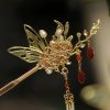 Corona para el Cabello con Mariposa y Perla de Estilo Chino Clásico Classical Chinese Pearl Butterfly Hair Crown