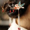 Corona para el Cabello con Mariposa y Perla de Estilo Chino Clásico Classical Chinese Pearl Butterfly Hair Crown