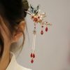 Corona para el Cabello con Mariposa y Perla de Estilo Chino Clásico Classical Chinese Pearl Butterfly Hair Crown
