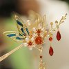Corona para el Cabello con Mariposa y Perla de Estilo Chino Clásico Classical Chinese Pearl Butterfly Hair Crown