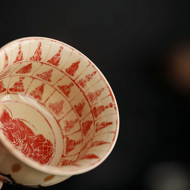 Taza de Cerámica de los Mil Budas de Dunhuang Dunhuang Thousand Buddhas Ceramic Teacup