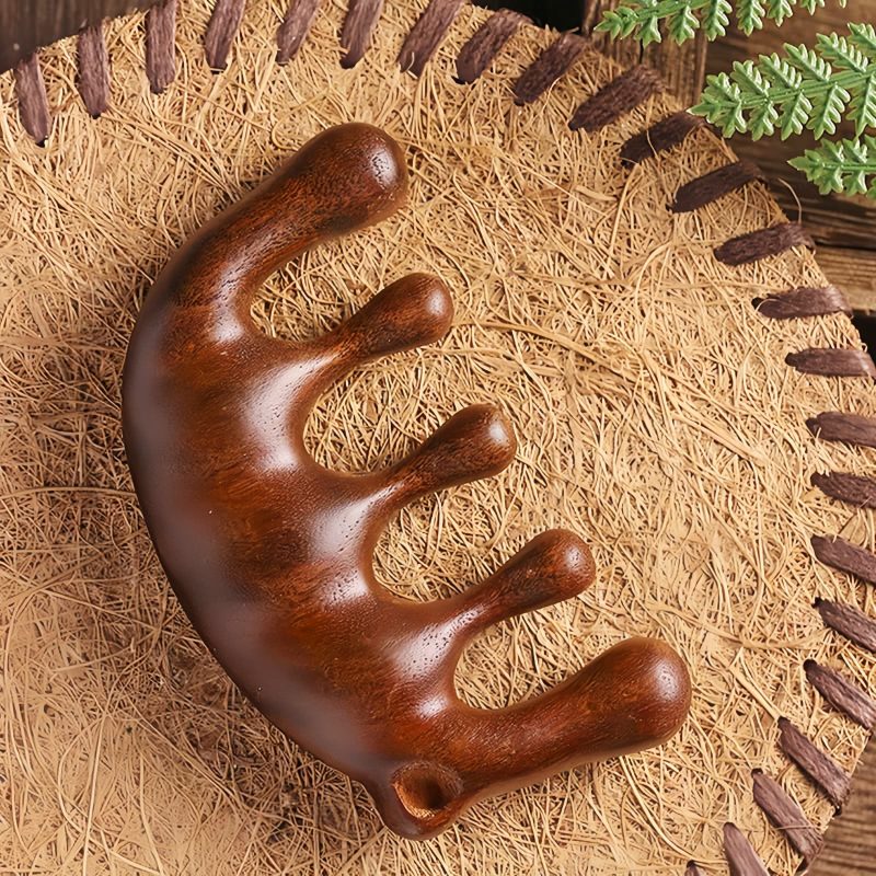 Peine de Masaje Calmante de Sándalo Verde Green Sandalwood Soothing Massage Comb