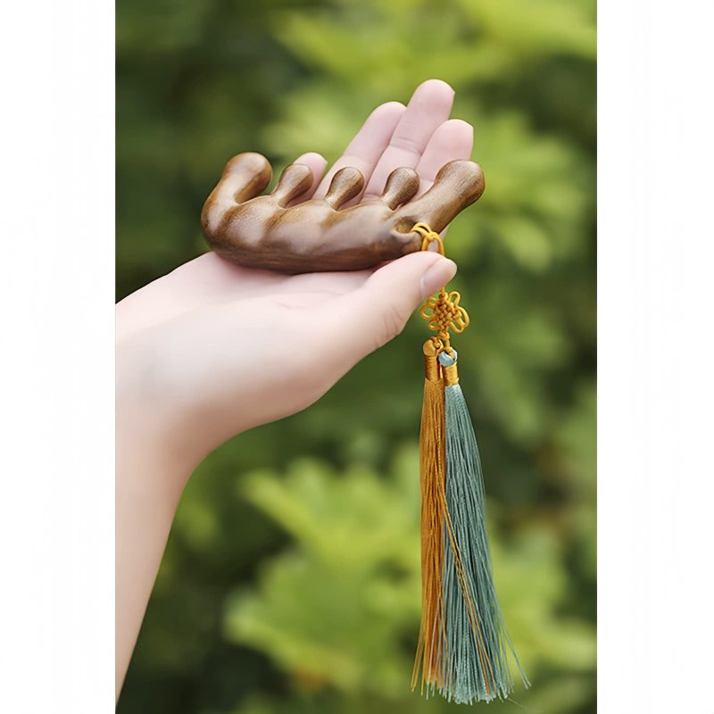 Peine de Masaje Calmante de Sándalo Verde Green Sandalwood Soothing Massage Comb