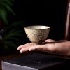Cangkir Teh Porcelain Ru Kiln Jingdezhen dengan Desain Gadis Hanfu Jingdezhen Ru Kiln Porcelain Teacup with Hanfu Girl Design