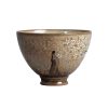 Cangkir Teh Porcelain Ru Kiln Jingdezhen dengan Desain Gadis Hanfu Jingdezhen Ru Kiln Porcelain Teacup with Hanfu Girl Design