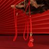 Corrente de Cintura Natural de Cinábrio com Dragão Natural Cinnabar Dragon Belly Chain