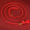 Corrente de Cintura Natural de Cinábrio com Dragão Natural Cinnabar Dragon Belly Chain