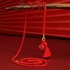 Corrente de Cintura Natural de Cinábrio com Dragão Natural Cinnabar Dragon Belly Chain