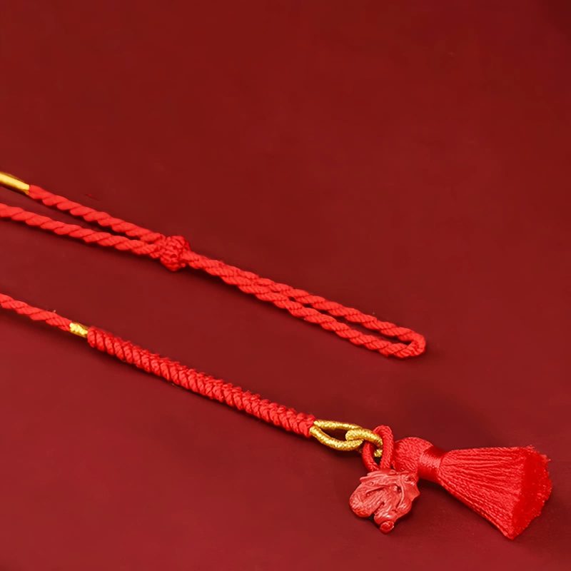 Corrente de Cintura Natural de Cinábrio com Dragão Natural Cinnabar Dragon Belly Chain