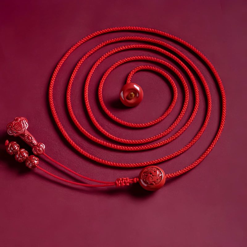Cadena de Vientre de Loto de Cinnabar Natural Natural Cinnabar Lotus Belly Chain