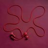Cadena de Vientre de Loto de Cinnabar Natural Natural Cinnabar Lotus Belly Chain