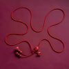 Cadena de Vientre de Loto de Cinnabar Natural Natural Cinnabar Lotus Belly Chain