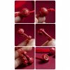 Cadena de Vientre de Loto de Cinnabar Natural Natural Cinnabar Lotus Belly Chain