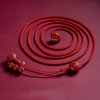 Cadena de Vientre de Loto de Cinnabar Natural Natural Cinnabar Lotus Belly Chain