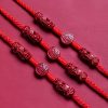 Cadena de vientre Pixiu de cinabrio natural Natural Cinnabar Pixiu Belly Chain