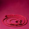 Cadena de vientre Pixiu de cinabrio natural Natural Cinnabar Pixiu Belly Chain
