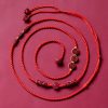 Cadena de vientre Pixiu de cinabrio natural Natural Cinnabar Pixiu Belly Chain