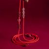 Cadena de vientre Pixiu de cinabrio natural Natural Cinnabar Pixiu Belly Chain