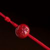Cadena de vientre con zodiaco de cinabrio natural Natural Cinnabar Zodiac Belly Chain