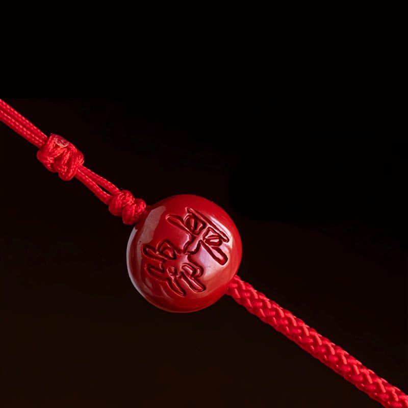 Cadena de vientre con zodiaco de cinabrio natural Natural Cinnabar Zodiac Belly Chain