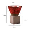 Cangkir Kopi Keramik Retro 200ml dengan Dasar Retro Ceramic 200ml Coffee Mug with Base