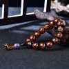 Pulseira de Ágata Tibetana de Veios de Dragão para Cura Tibetan Dragon Vein Agate Healing Bracelet