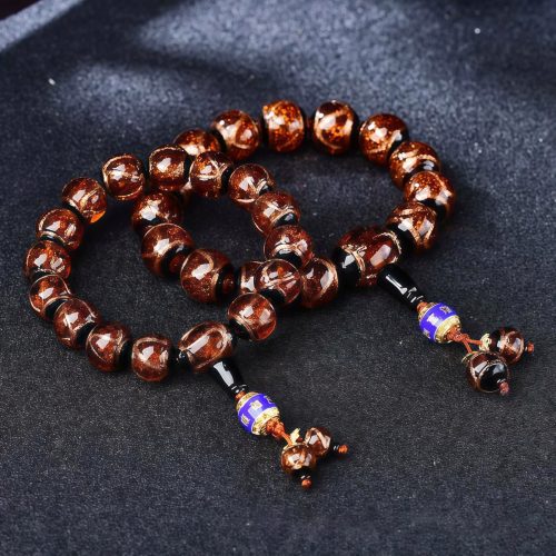Pulsera de Agata de Vetas de Dragón Tibetana: Una Joya Curativa Pulsera de Agata de Vetas de Dragón Tibetana: Una Joya Curativa