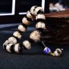 Pulseira de Ágata Tibetana de Veios de Dragão para Cura Tibetan Dragon Vein Agate Healing Bracelet
