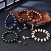Pulseira de Ágata Tibetana de Veios de Dragão para Cura Tibetan Dragon Vein Agate Healing Bracelet