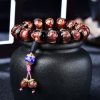 Pulseira de Ágata Tibetana de Veios de Dragão para Cura Tibetan Dragon Vein Agate Healing Bracelet