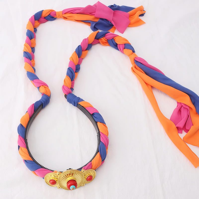 Decoración de Cabello con Borlas Coloridas Tibetanas Tibetan Colorful Tassel Hair Decoration