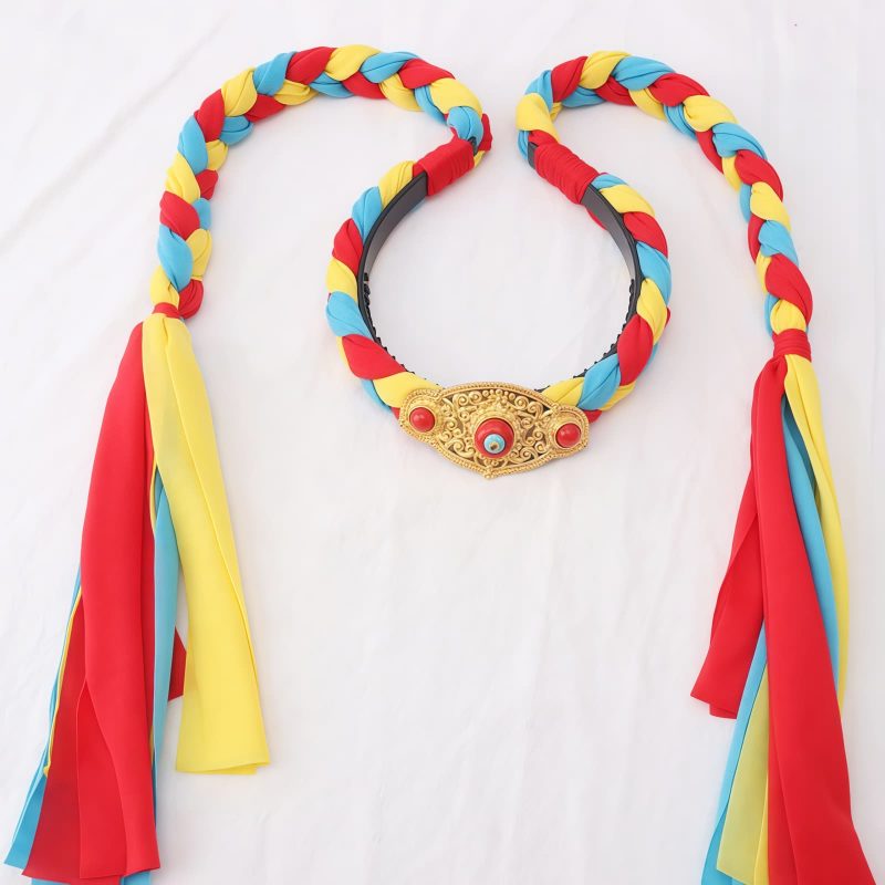 Decoración de Cabello con Borlas Coloridas Tibetanas Tibetan Colorful Tassel Hair Decoration