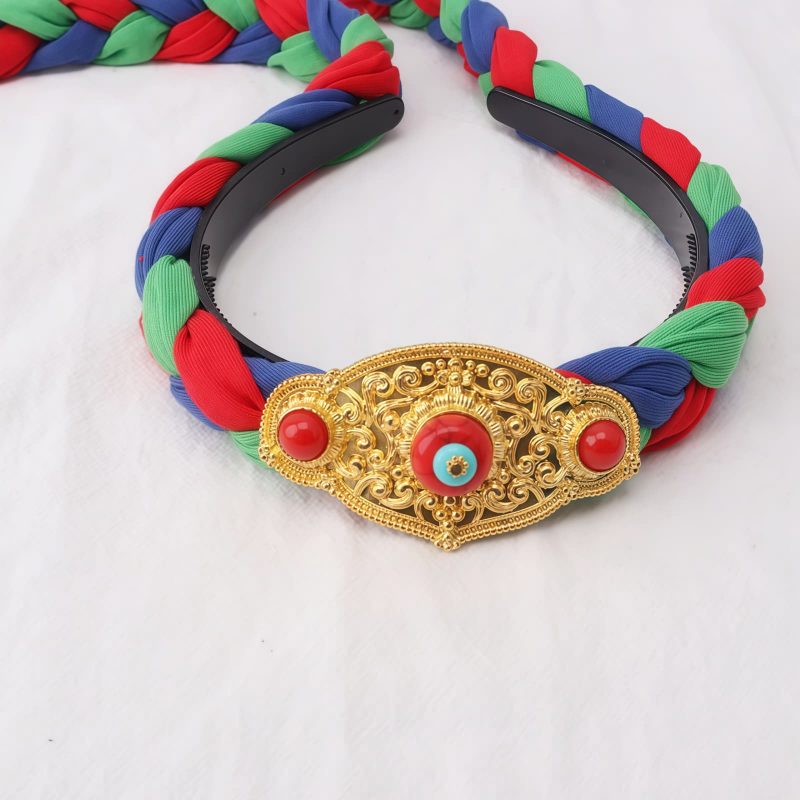 Decoración de Cabello con Borlas Coloridas Tibetanas Tibetan Colorful Tassel Hair Decoration