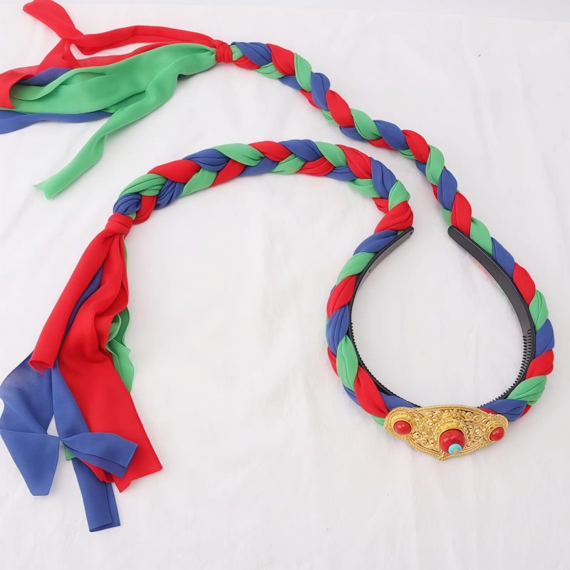 Decoración de Cabello con Borlas Coloridas Tibetanas Tibetan Colorful Tassel Hair Decoration