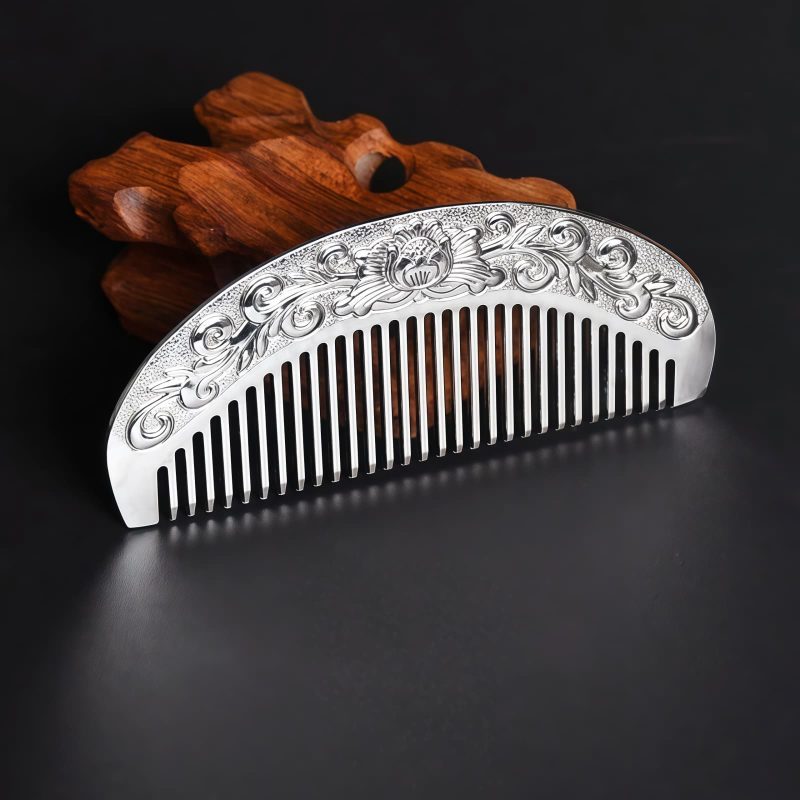 Peine de Dragón y Fénix de Aleación de Zinc Dorado de la Suerte Zinc Alloy Gold Lucky Dragon Phoenix Comb