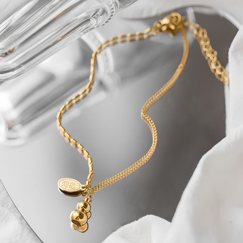Tobillera de la Fortuna con Calabaza de Oro de 18K 18K Gold Lucky Gourd Wealth Anklet
