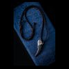 Collar con Diente de Lobo de Obsidiana Negra en Plata 925 925 Silver Black Obsidian Wolf Tooth Necklace