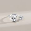 Anillo Ajustable de Serpiente del Zodiaco Chino en Plata 925 925 Silver Chinese Zodiac Snake Adjustable Ring