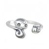 Anillo Ajustable de Serpiente del Zodiaco Chino en Plata 925 925 Silver Chinese Zodiac Snake Adjustable Ring