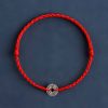 سوار يد من الفضة عيار 925 مزينًا بخمس عملات إمبراطورية للحماية 925 Silver Five Emperor Coins Protection Bracelet