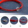 سوار يد من الفضة عيار 925 مزينًا بخمس عملات إمبراطورية للحماية 925 Silver Five Emperor Coins Protection Bracelet