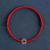 سوار يد من الفضة عيار 925 مزينًا بخمس عملات إمبراطورية للحماية 925 Silver Five Emperor Coins Protection Bracelet