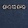 سوار يد من الفضة عيار 925 مزينًا بخمس عملات إمبراطورية للحماية 925 Silver Five Emperor Coins Protection Bracelet
