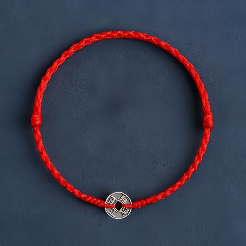 Pulsera de Protección con Cinco Monedas de Emperador en Plata 925 Pulsera de Protección con Cinco Monedas de Emperador en Plata 925