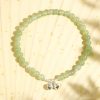 Tobillera de Jade Hetian Natural y Plata 925 para la Prosperidad 925 Silver Natural Hetian Jade Prosperity Anklet