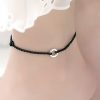 أسورة فضة عيار 925 على شكل عقدة السلام 925 Silver Peace Knot Anklet