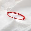 أسورة فضة عيار 925 على شكل عقدة السلام 925 Silver Peace Knot Anklet