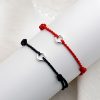 أسورة فضة عيار 925 على شكل عقدة السلام 925 Silver Peace Knot Anklet