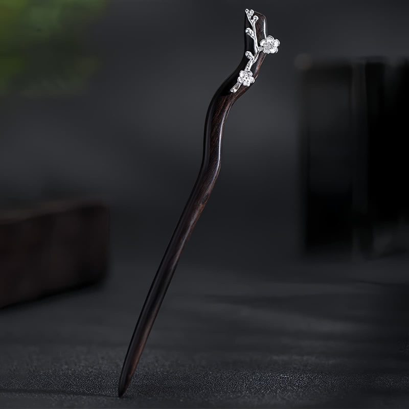 Horquilla de Flor de Ciruelo en Plata 925 925 Silver Plum Blossom Hairpin